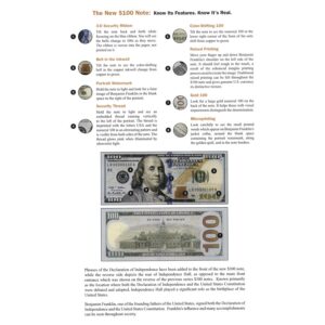 $100 16 Note Uncut Sheet